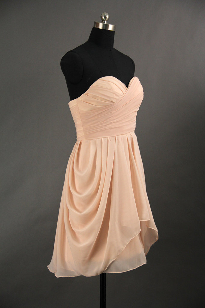 Short Sweetheart Pearl Pink Bridesmaid Dress, Short Bridesmaid Dresses ...