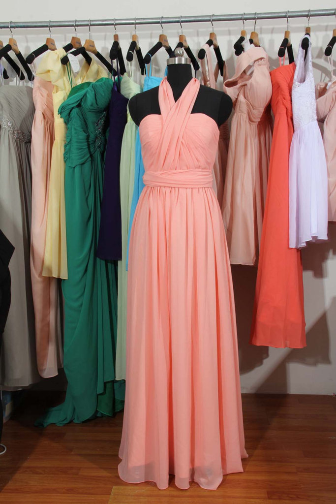 coral junior bridesmaid dresses