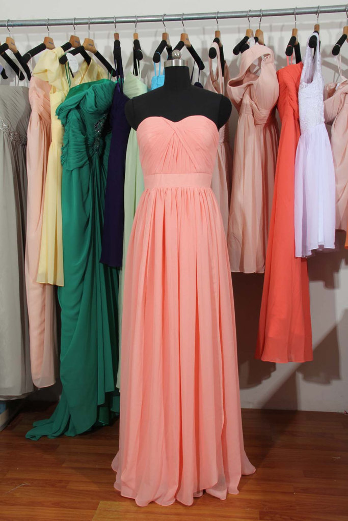 coral junior bridesmaid dresses